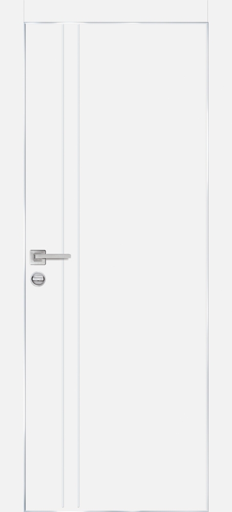 Фото Межкомнатная дверь PX-20  AL кромка с 4-х ст. Белый матовый