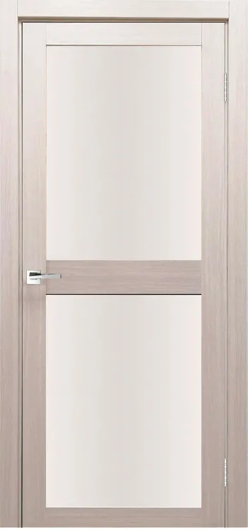 Фото Межкомнатная дверь Легенда Z-6 тон Кремовая лиственница Остекление Сатинат белое